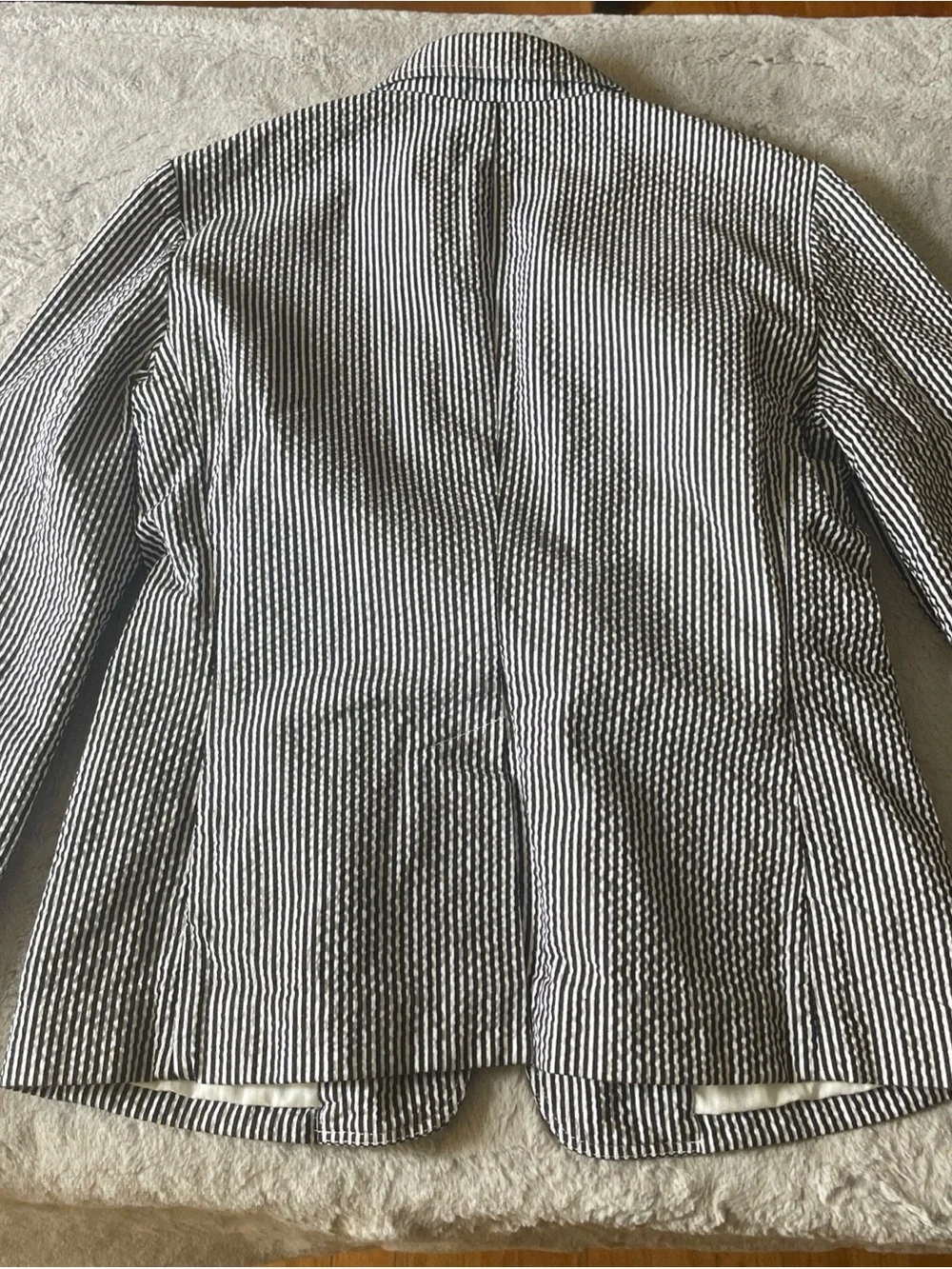 Striped Black and White Women's Blazer